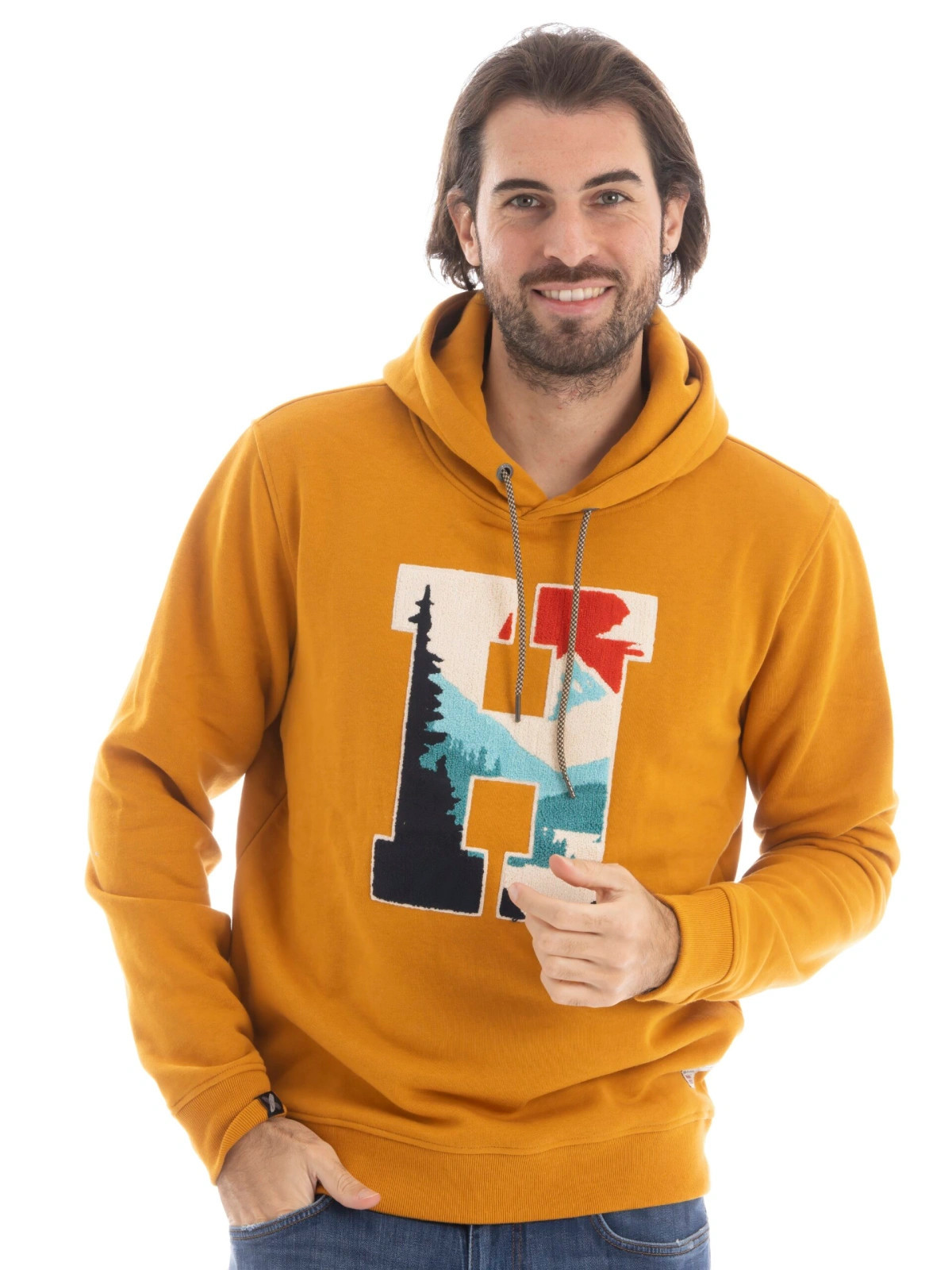 FELPA UOMO CON CAPPUCCIO