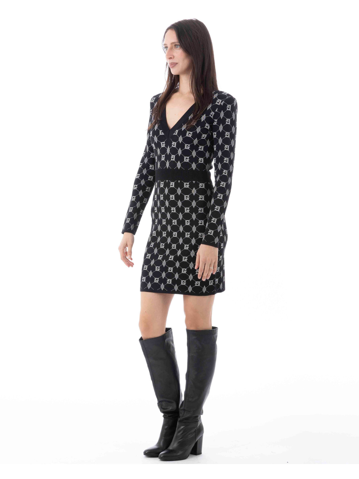 Vestito scollo a v m/l Gaudi'