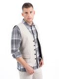 GILET UOMO  VELLUTO RIGATO SEINSE